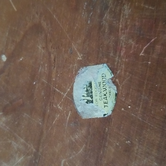 Vintage Cheese Server with Glass Dome, Teakwood - Picture 6 of 7